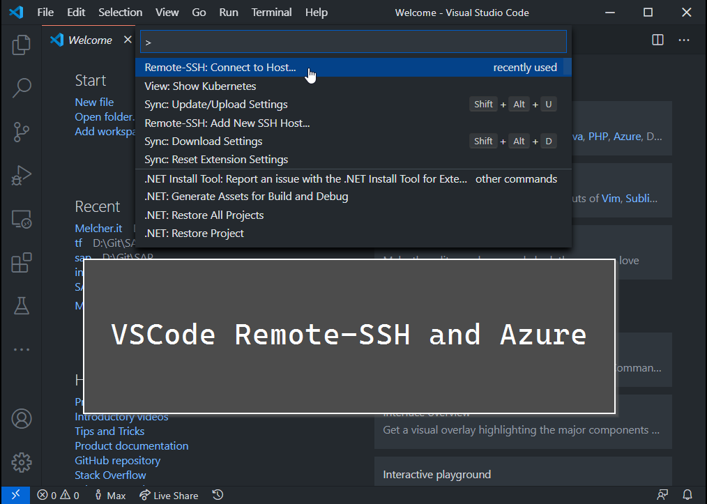 Remote-SSH to Azure VM